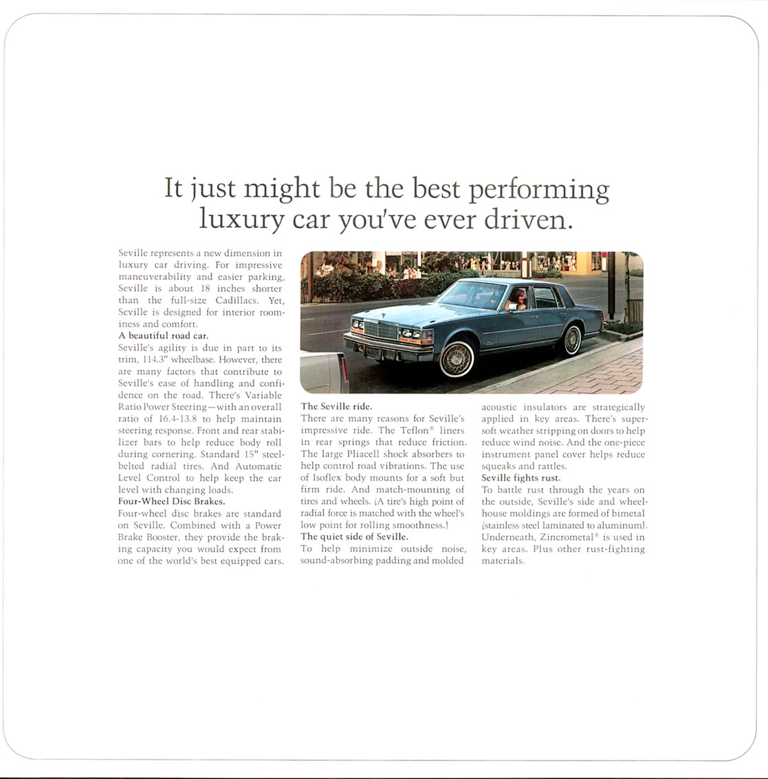 1977 Cadillac Seville Brochure Page 11